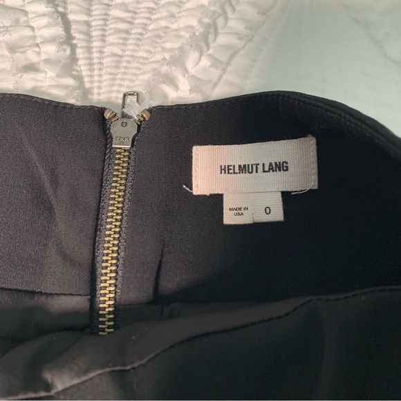 Helmut Lang | Mini Black Skirt | Asymmetrical Layered Skirt | Size 0 - Picture 7 of 9